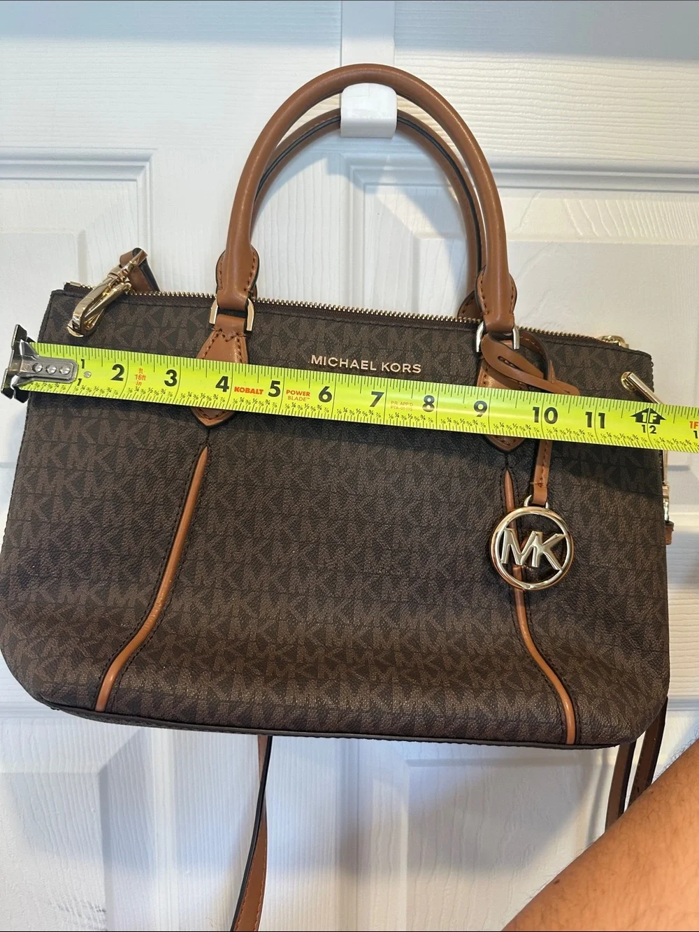 Michael Kors Brown Satchel with Tan Accents